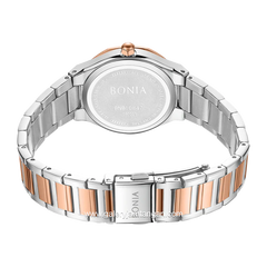 BONIA BNB10847-2699 Silver Rosegold Dial Green Stainless Steel