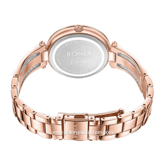 BONIA BNB10850-2647S Rosegold Dial Brown Stainless Steel