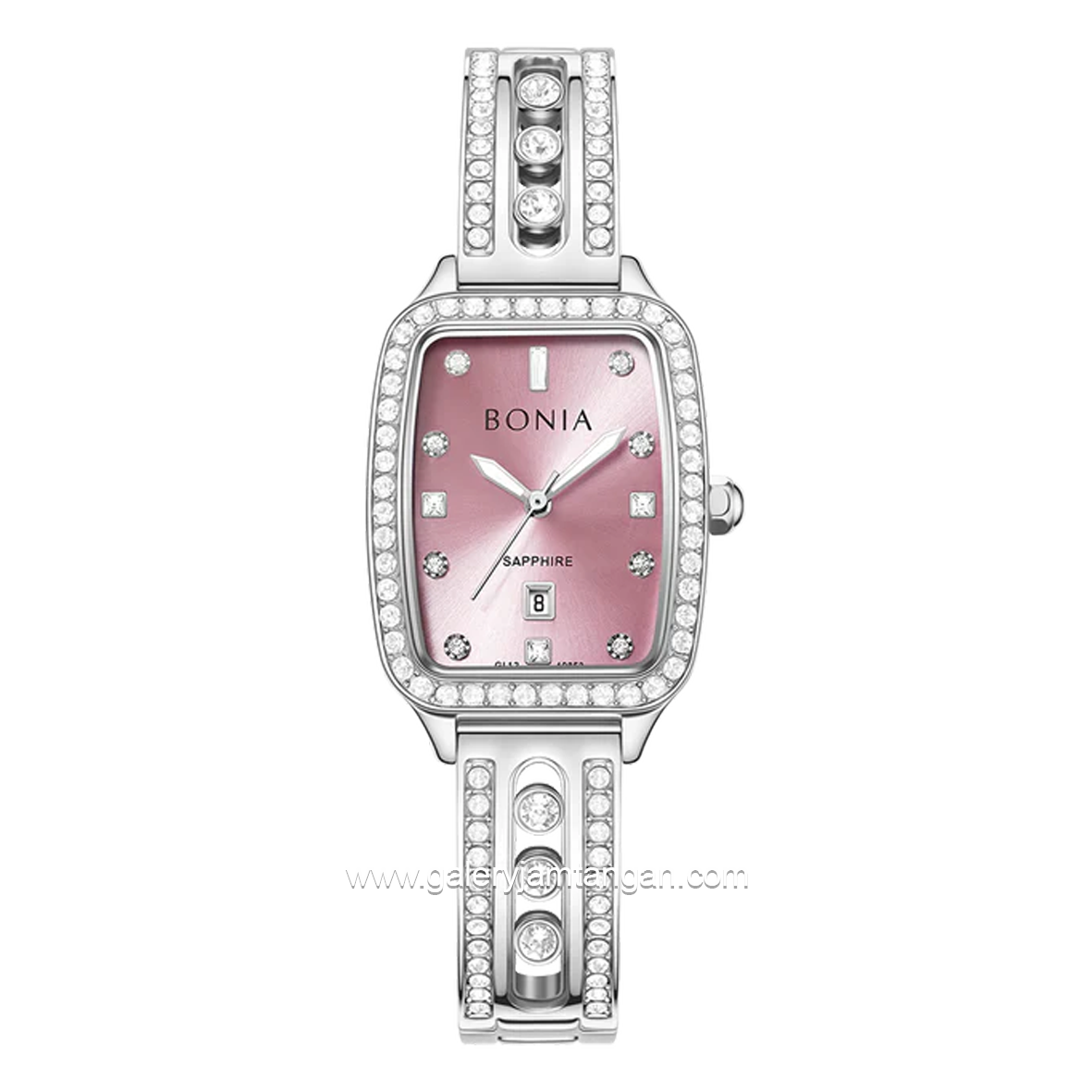 BONIA BNB10853-2377S Silver Dial Pink Stainless Steel
