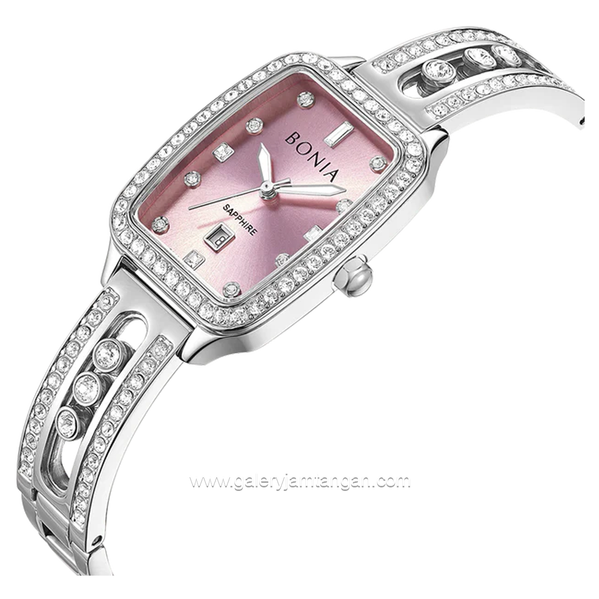 BONIA BNB10853-2377S Silver Dial Pink Stainless Steel