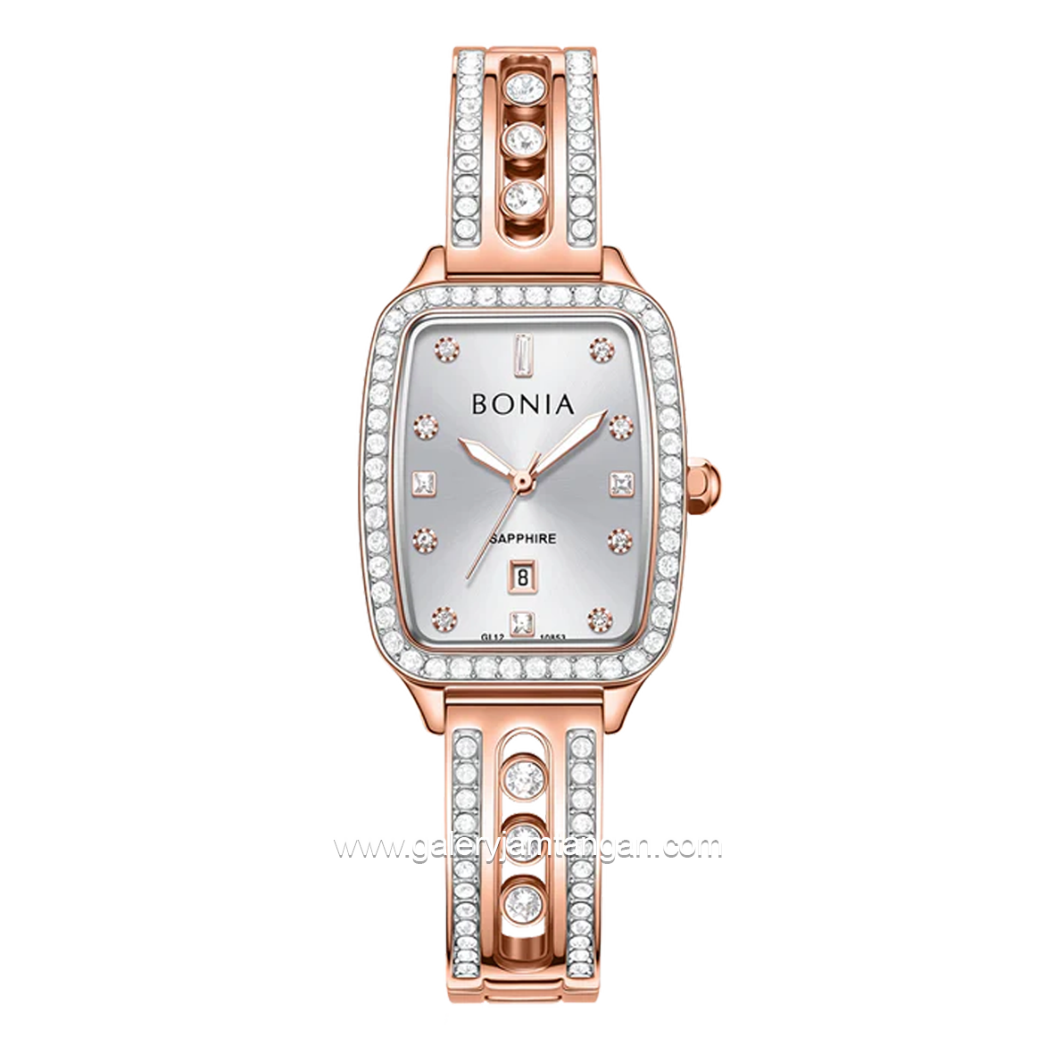 BONIA BNB10853-2517S Rosegold Dial Silver Stainless Steel