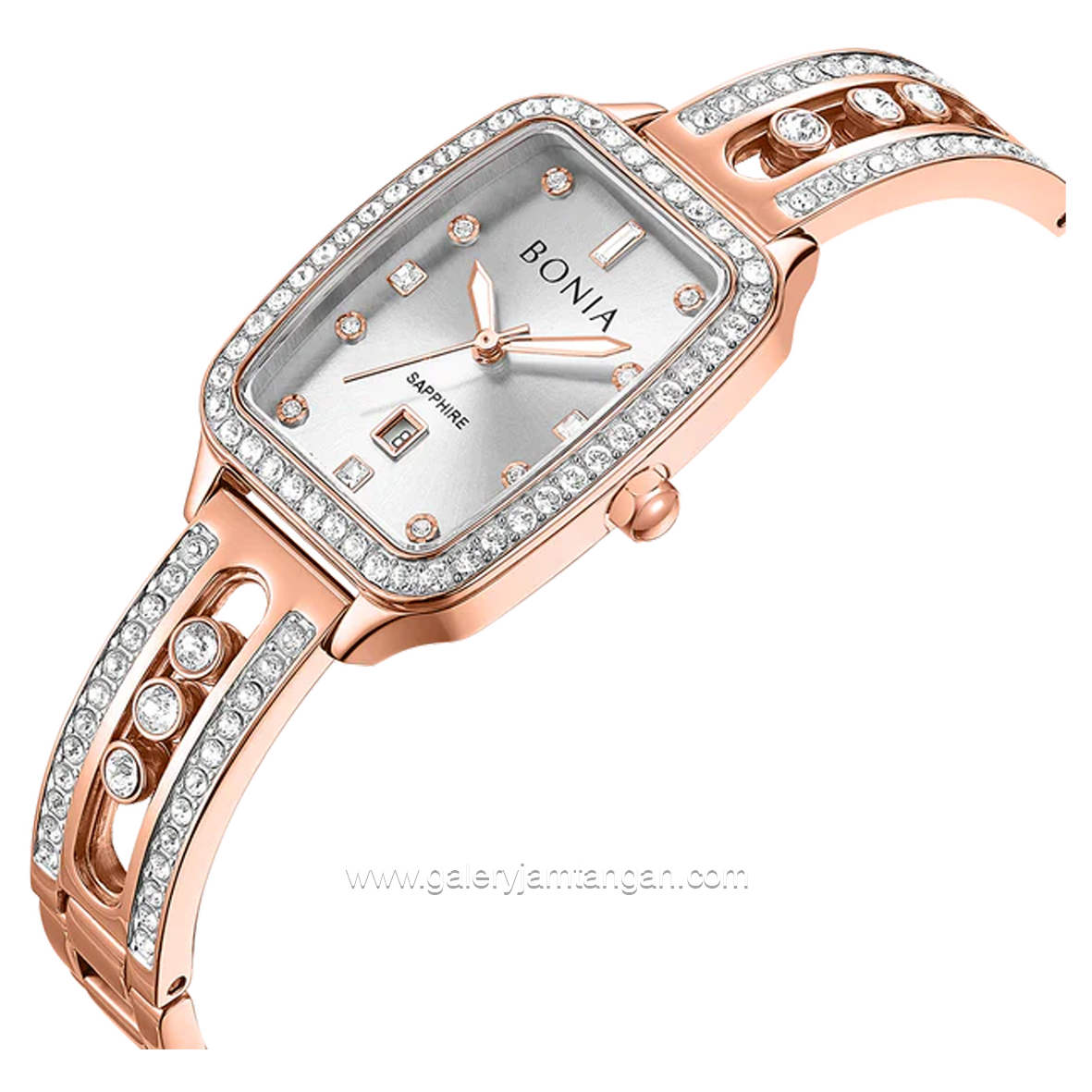 BONIA BNB10853-2517S Rosegold Dial Silver Stainless Steel