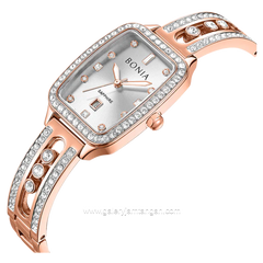 BONIA BNB10853-2517S Rosegold Dial Silver Stainless Steel