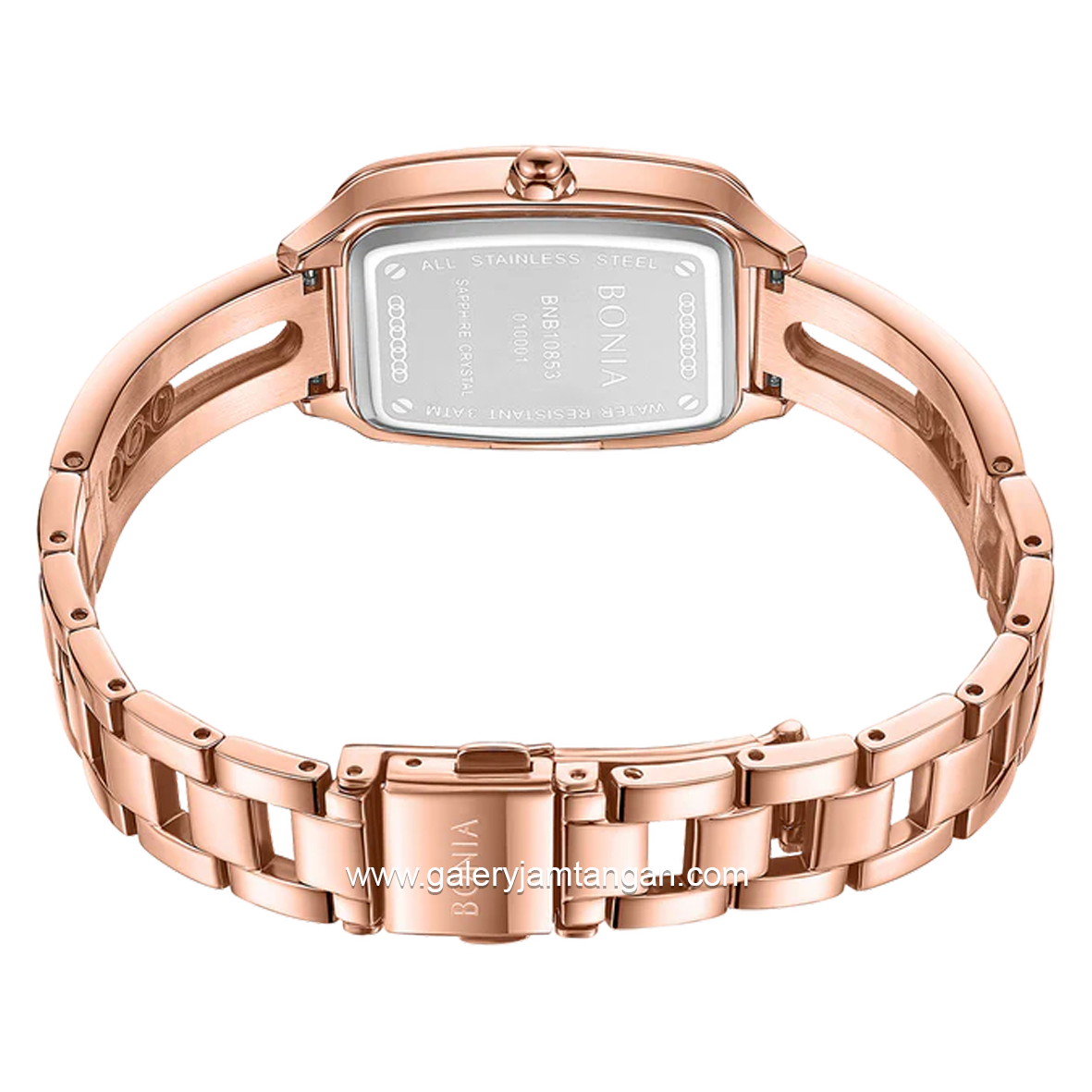 BONIA BNB10853-2517S Rosegold Dial Silver Stainless Steel