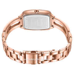 BONIA BNB10853-2537S Rosegold Dial Black Stainless Steel
