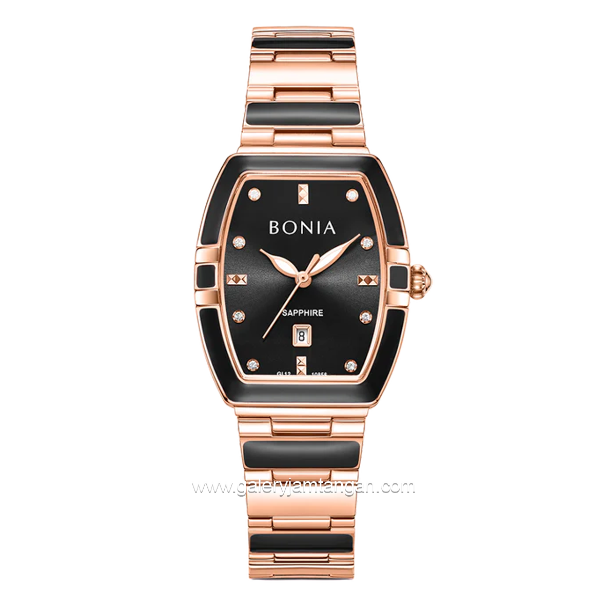 BONIA BNB10856-2537 Rosgold Black Stainless Steel
