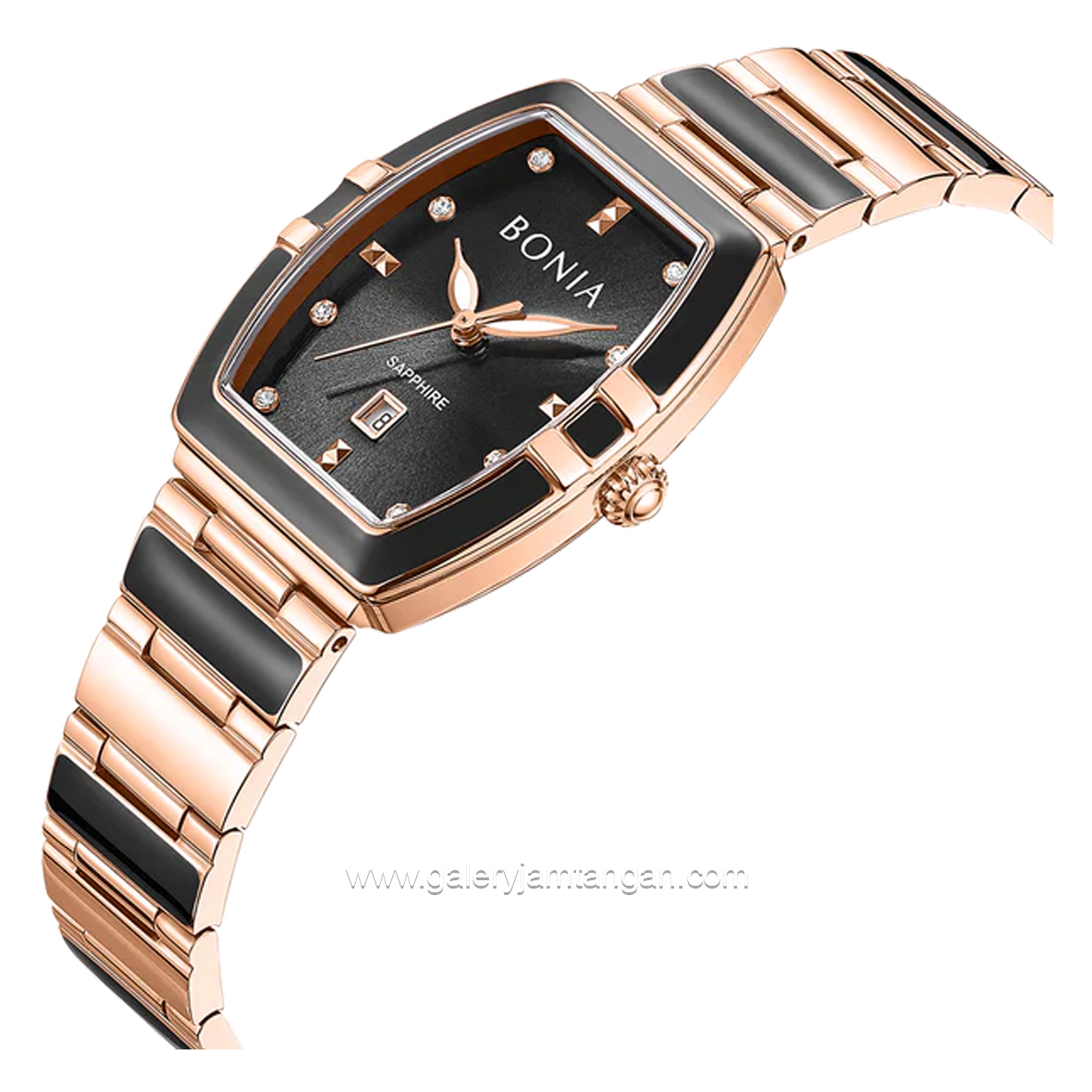 BONIA BNB10856-2537 Rosgold Black Stainless Steel