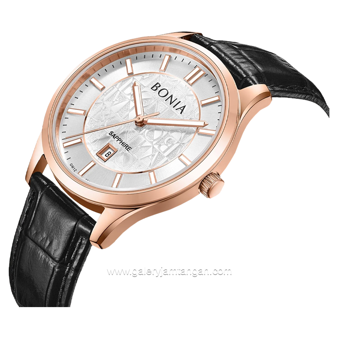 BONIA BNB10857-1512 Men's Watches Black Rosegold Stainless Steel