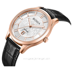 BONIA BNB10857-1512 Men's Watches Black Rosegold Stainless Steel