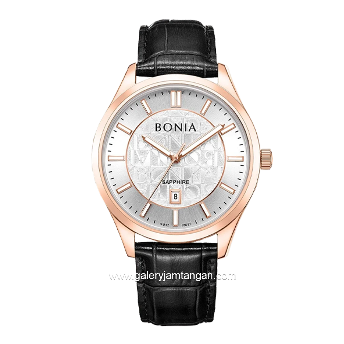 BONIA BNB10857-1512 Men's Watches Black Rosegold Stainless Steel