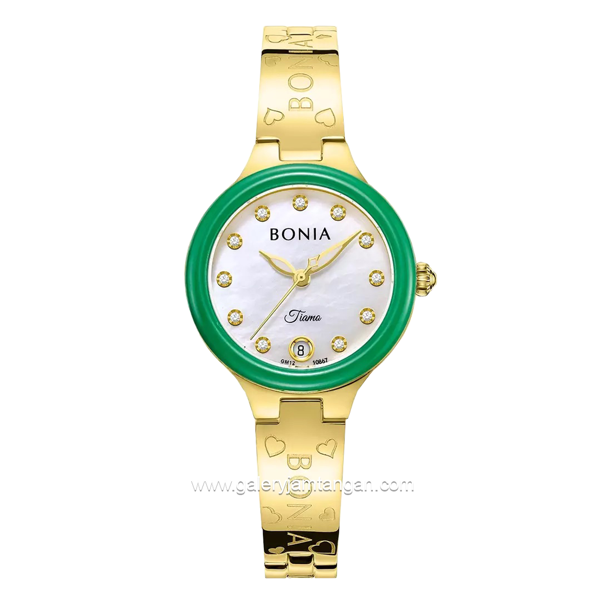 BONIA TIAMO BNB10867-2257 Gold Stainless Steel Free 6 Top Rings Set