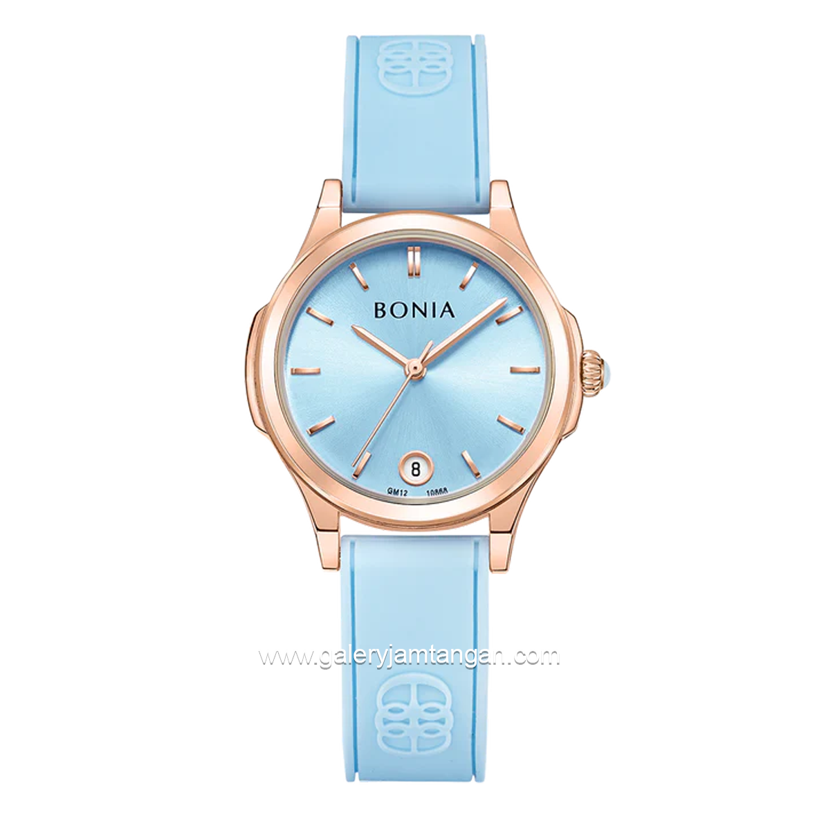 BONIA BNB10868-2582 Women's Watches Blue Rosegold Silicone Strap