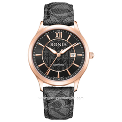 BONIA BNB10877-2537 Monogram Sapphire Crystal Genuine Leather