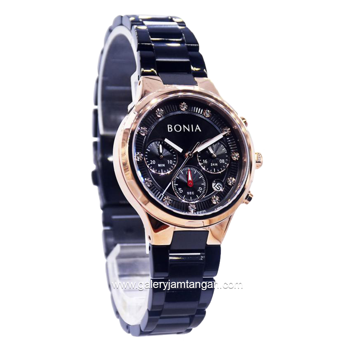 BONIA BNB195-2037C Black Rosegold Stainless Steel