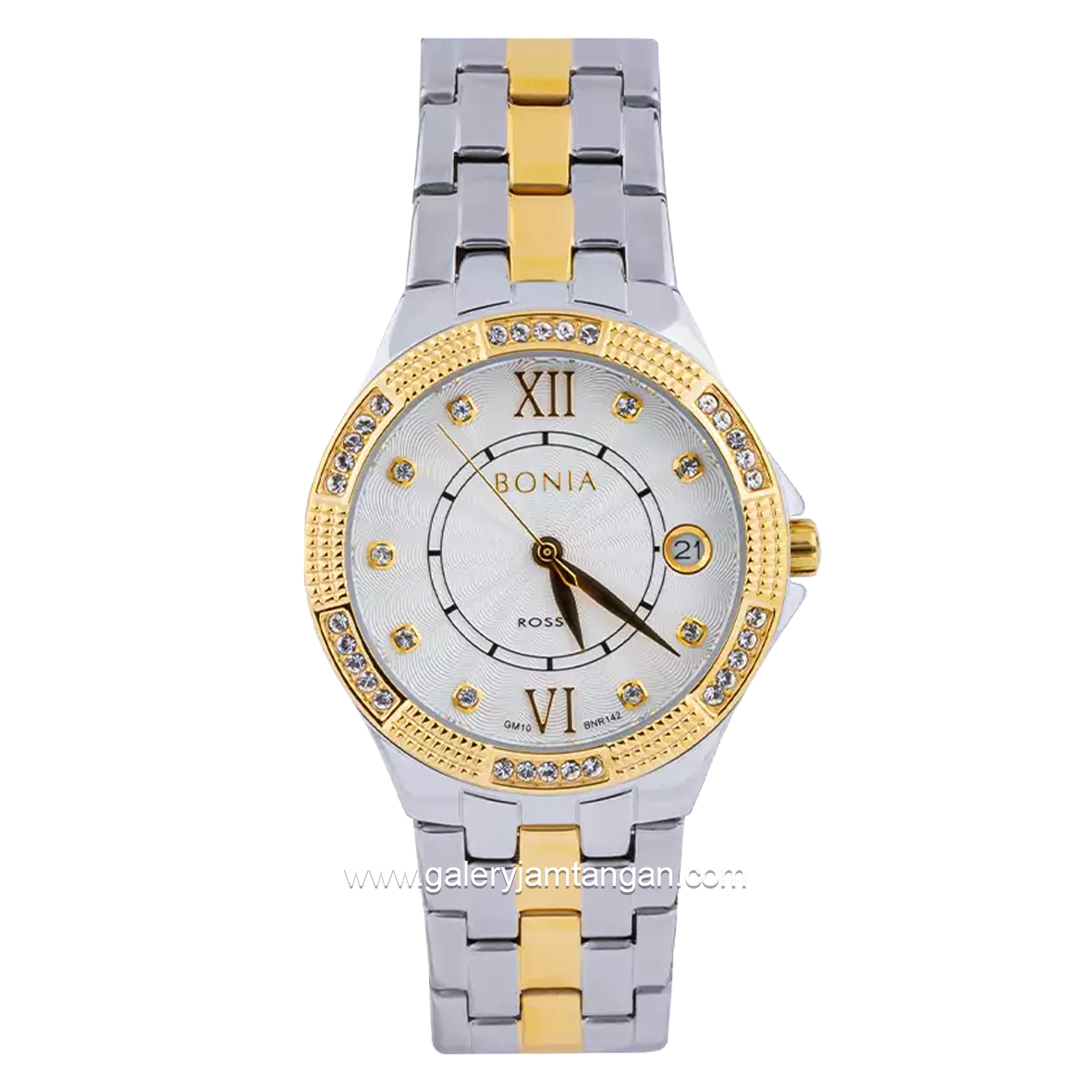 BONIA BNR142-2113S Silver Combinasi Gold Stainless Steel