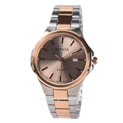 BONIA BNR183-1672 Silver Combinasi Rosegold Stainless Steel