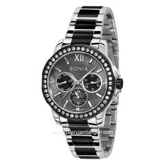 BONIA BNR190-2333S Silver Black Multifunction Stainless Steel