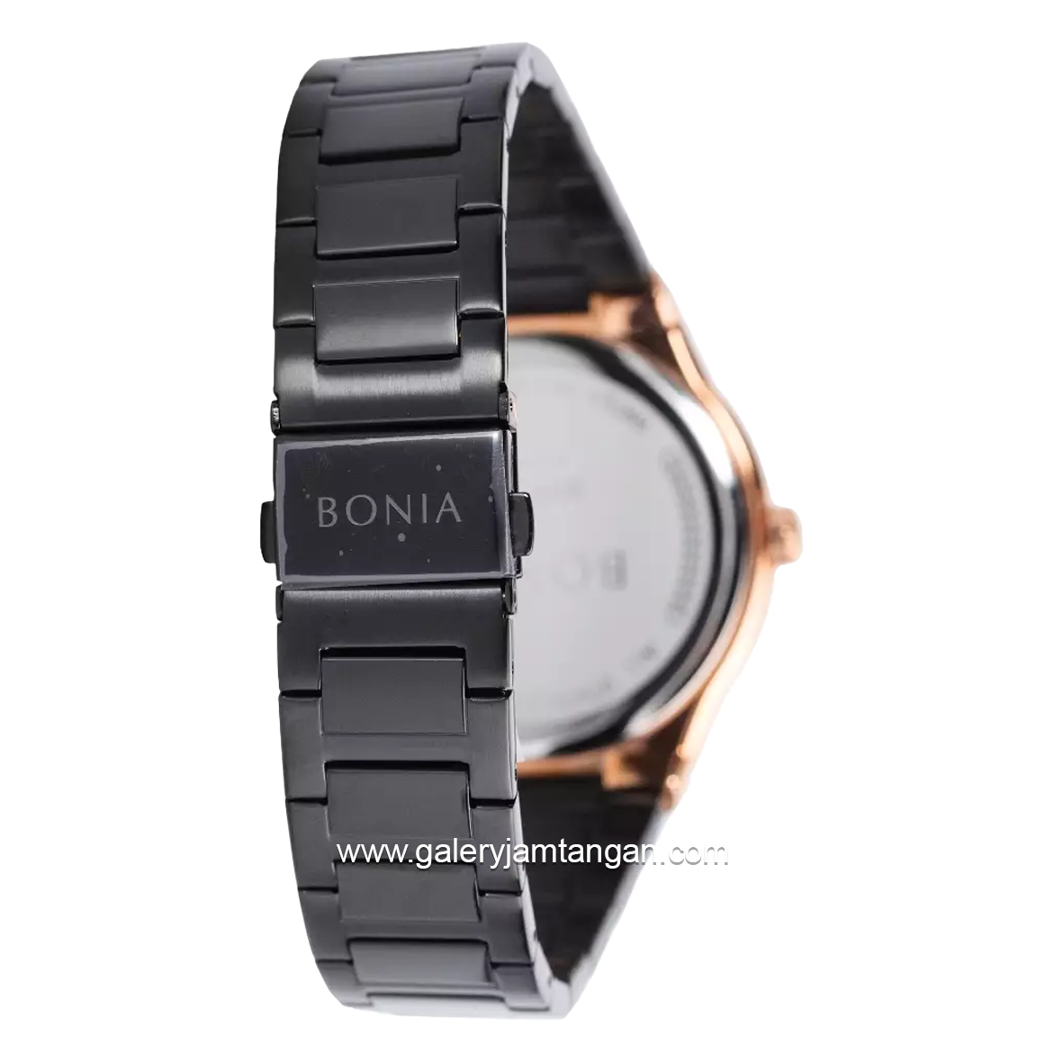 BONIA BNR192-1032 Men's Watches Black Rosegold Stainless Steel