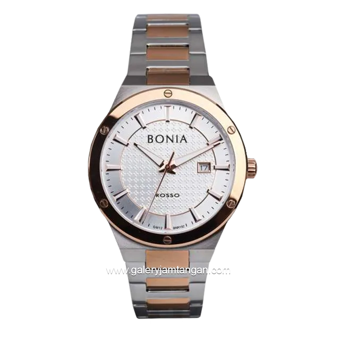 BONIA BNR192-1612 Silver Rosegold Stainless Steel