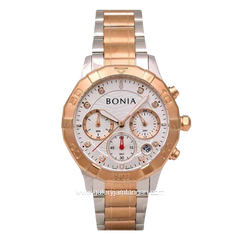 BONIA BNR193-2617C Chronograph Silver Rosegold Stainless Steel