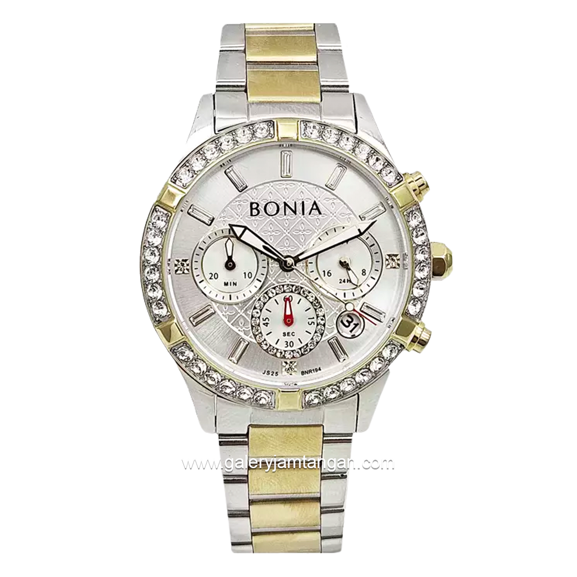 BONIA BNR194-2117C Chronograph Silver Gold Stainless Steel