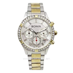 BONIA BNR194-2117C Chronograph Silver Gold Stainless Steel