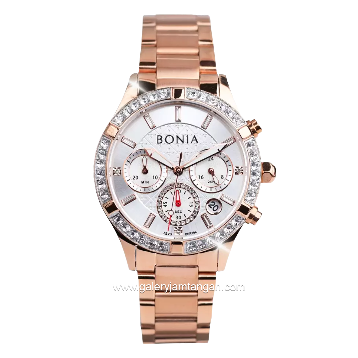 BONIA BNR194-2517C Chronograph Rosegold Dial Silver Stainless Steel