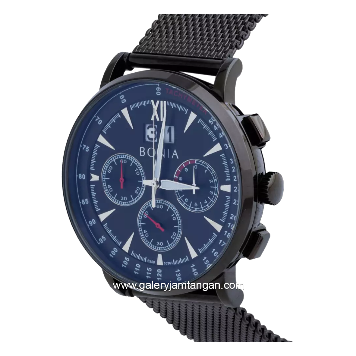 BONIA BNB10363-1733C Black Chronograph Shandrope Strap