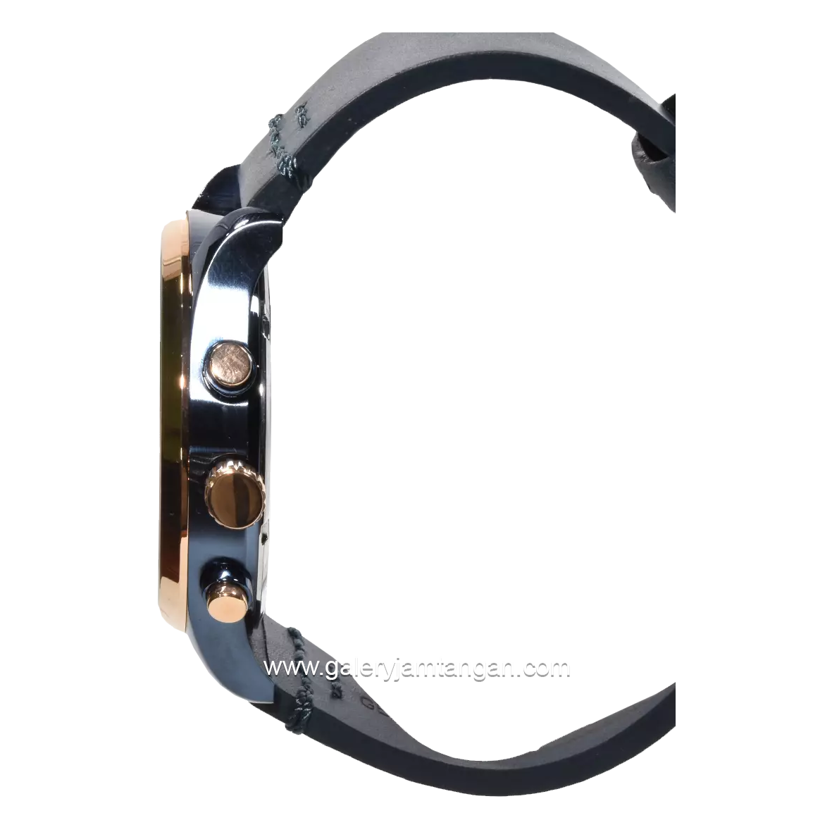 BONIA BNB10393-1582C Blue Rosegold Chronograph Leather Strap