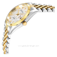 BONIA BNB10550-1116 Silver Combinasi Gold Stainless Steel