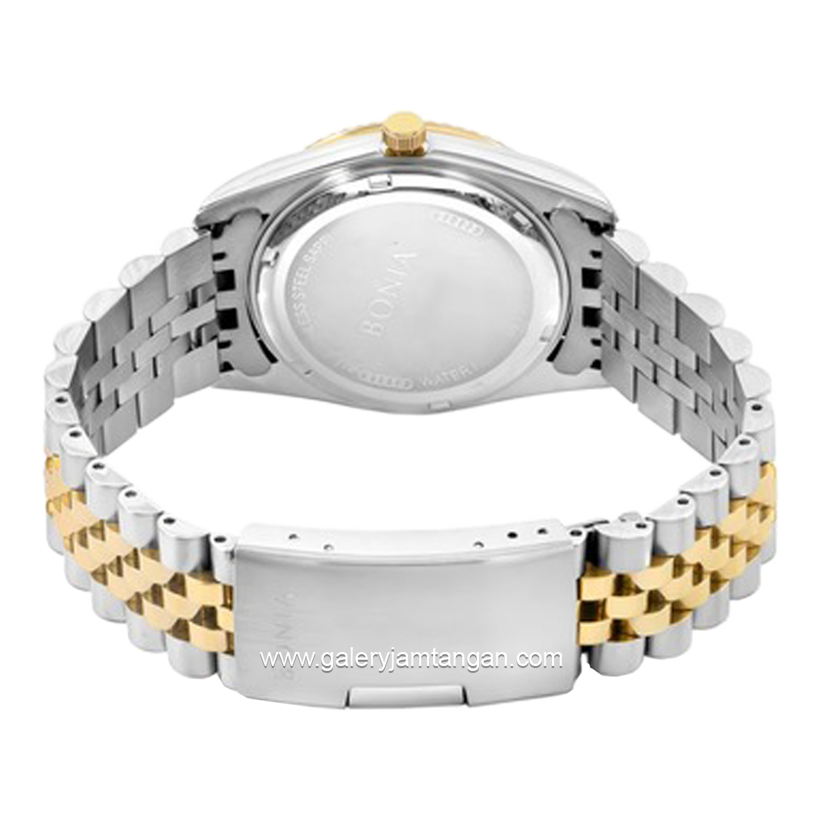 BONIA BNB10550-1157 Combination Silver Gold Dial White Stainless Steel