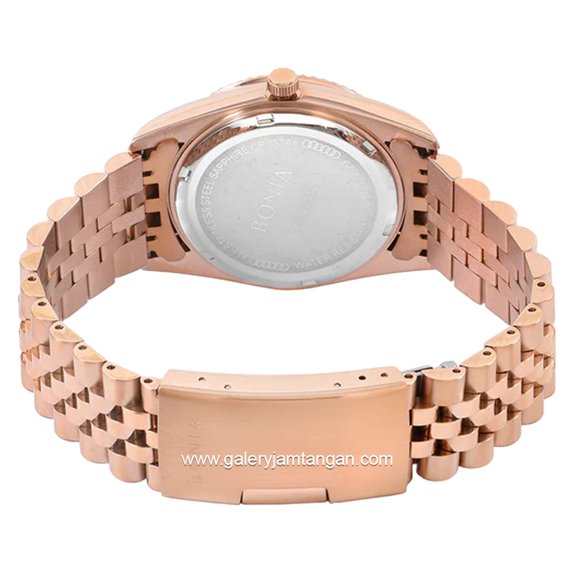 BONIA BNB10550-1516S Rosegold Dial Silver Stainless Steel