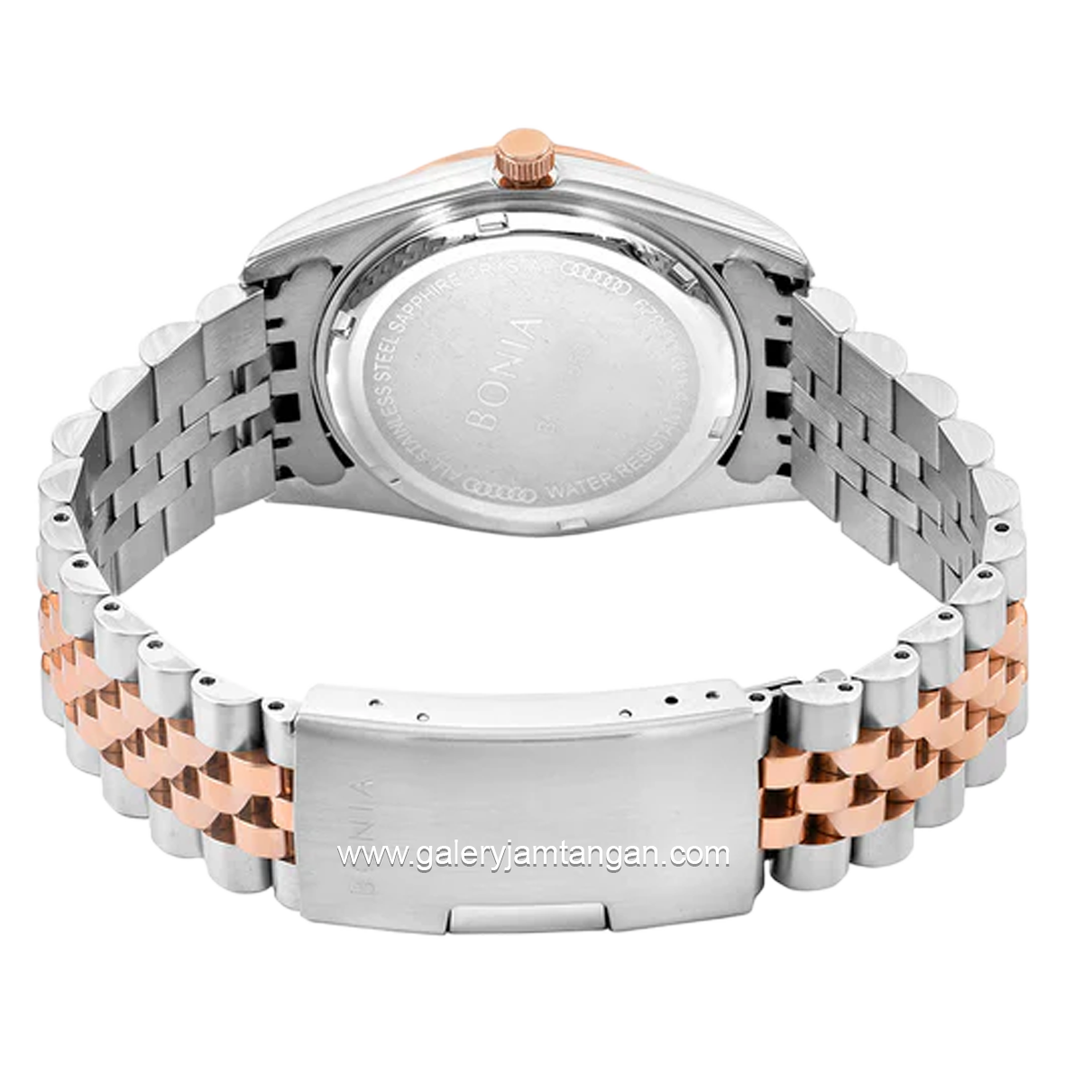 BONIA BNB10550-3657 Combination Silver Rosegold Dial White Stainless Steel