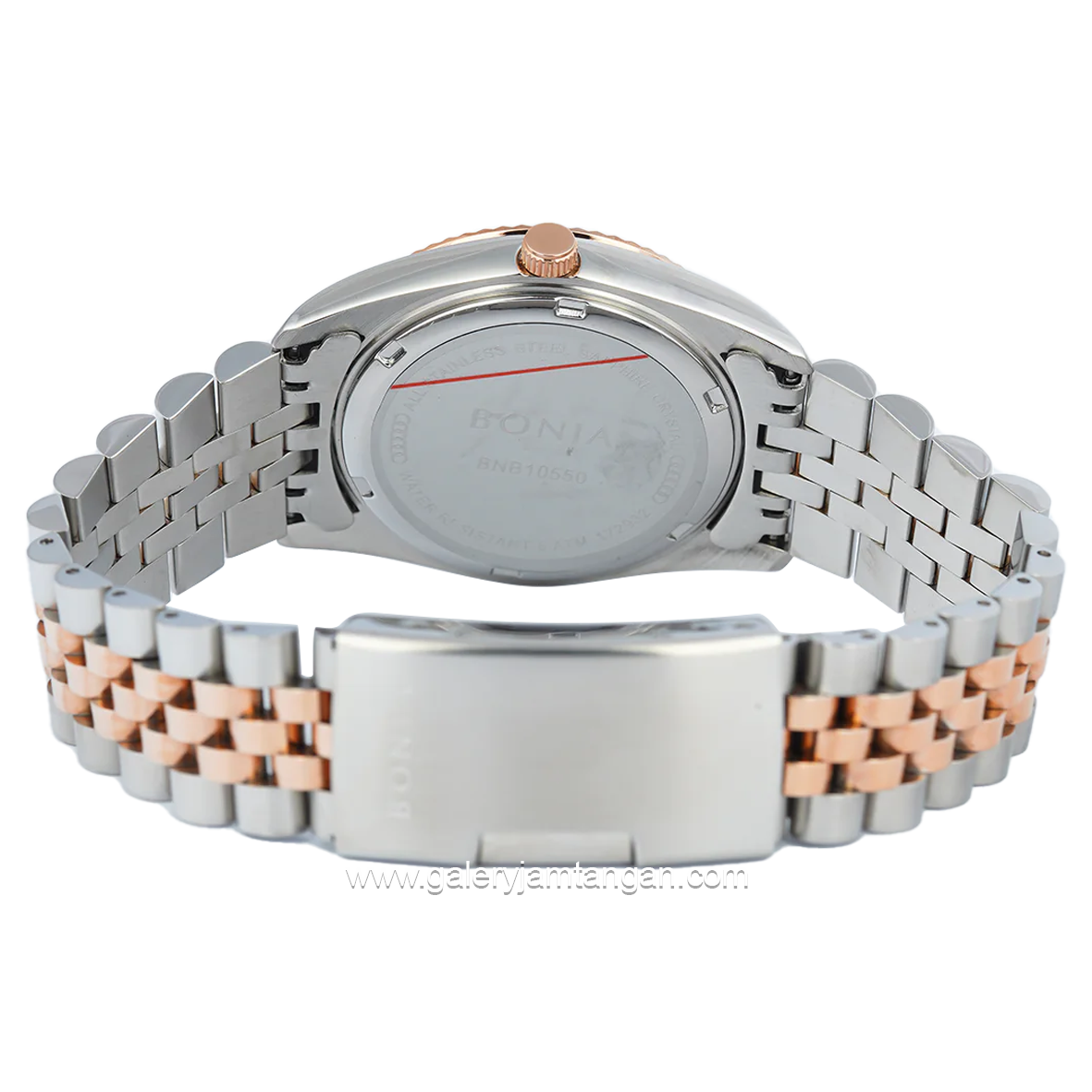 BONIA BNB10550-1616 Silver Rosegold Stainless Steel