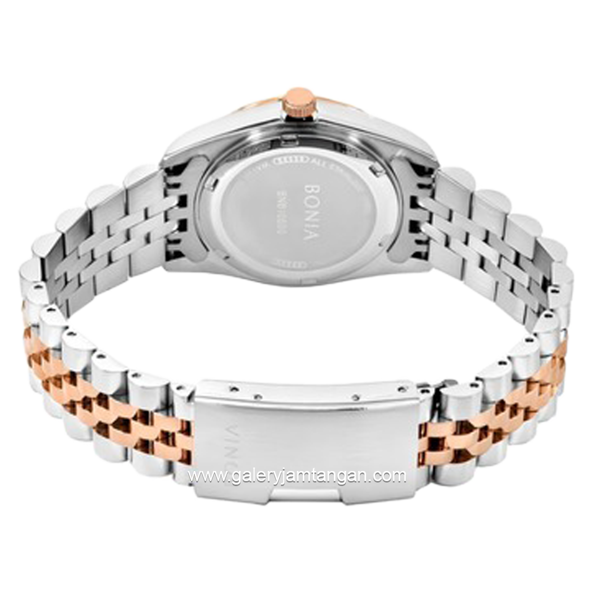 BONIA BNB10550-1646S Silver Combinasi Rosegold Stainless Steel