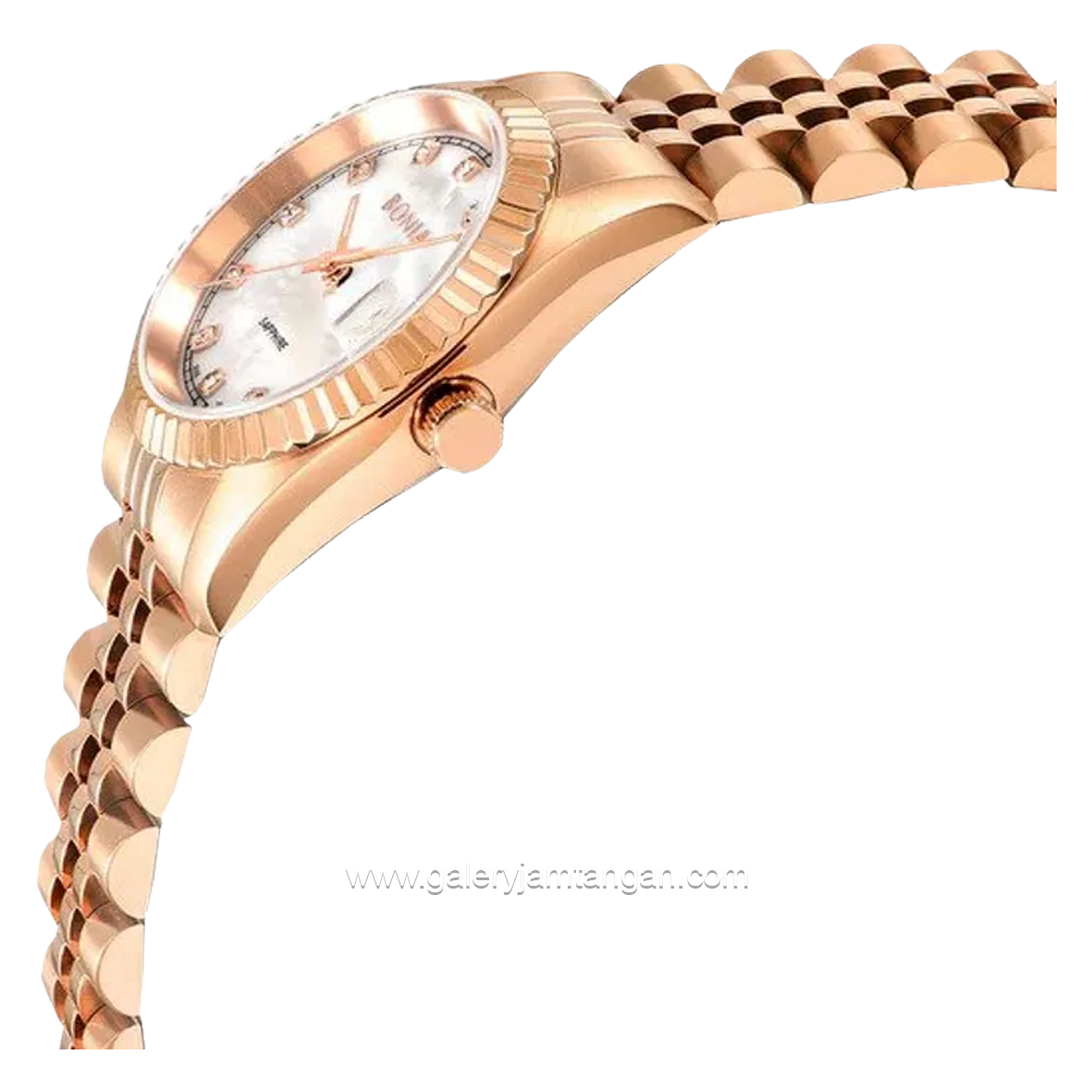 BONIA BNB10550-3557 Rosegold Sapphire Crystal Stainless Steel