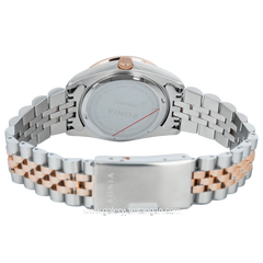 BONIA BNB10550-3646S Silver Rosegold Dial Brown Stainless Steel