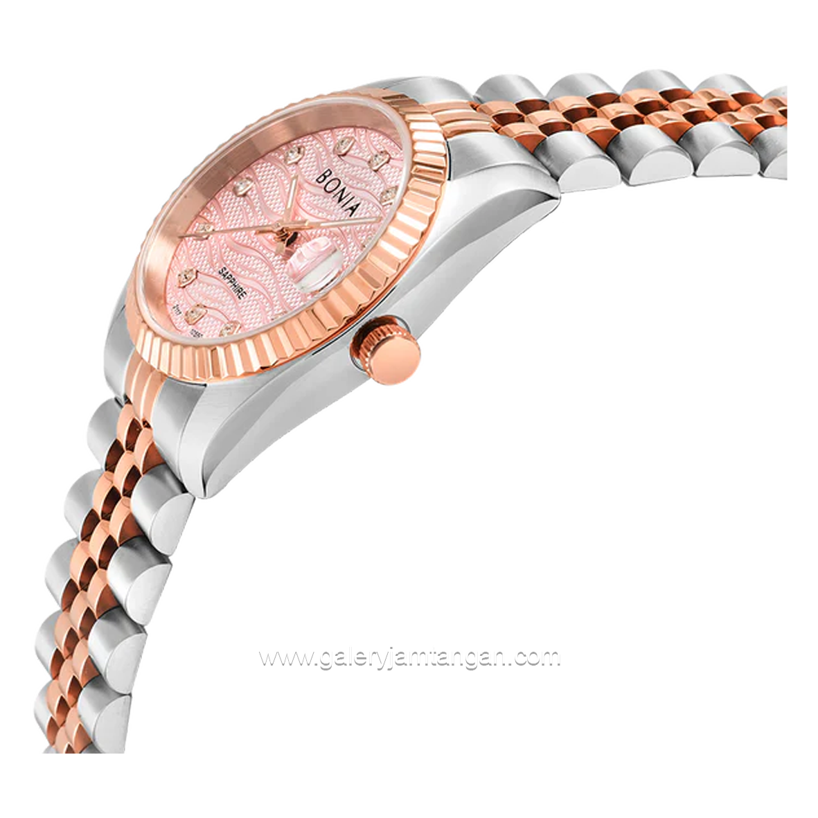 BONIA BNB10550-3677 Silver Rosegold Dial Pink Stainless Steel