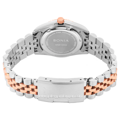 BONIA BNB10550-3696 Silver Combinasi Rosegold Dial Green Stainless Steel