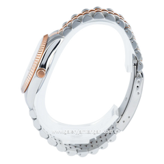 BONIA BNB10552-1643 Combination Silver Rosegold Dial Brown Stainless Steel