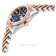 BONIA BNB10553-3687S Silver Rosegold Dial Blue Stainless Strap