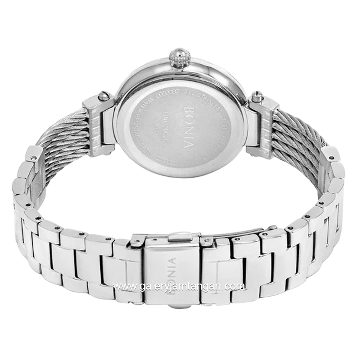 BONIA BNB10626-2382S Silver Dial Blue Sapphire Crystal Stainless Steel