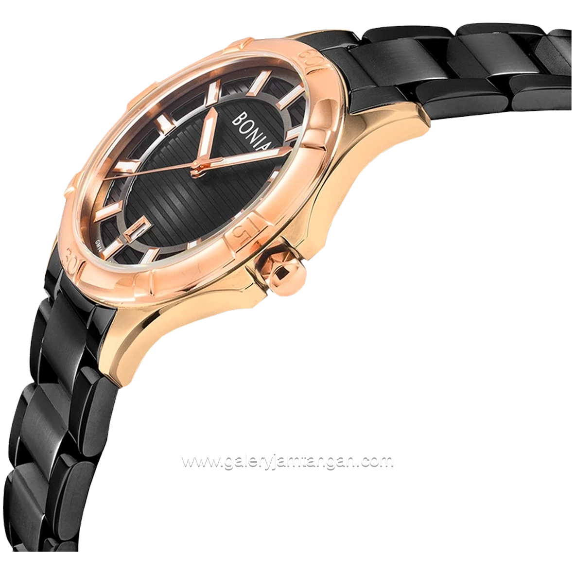 BONIA BNB10750-2032 Black Rosdegold Stainless Steel
