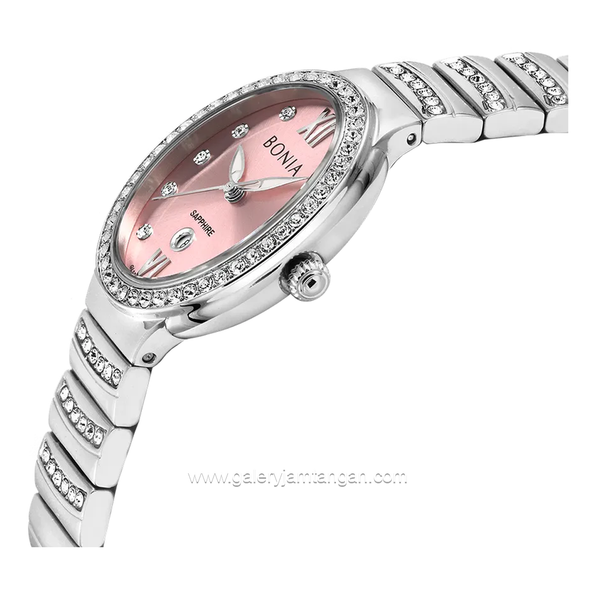BONIA BNB10827-2373S Silver Dial Pink Stainless Steel