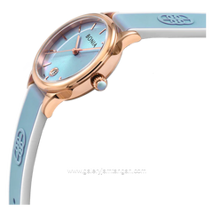 BONIA BNB10838-2582 Blue Rosegold Rubber Strap