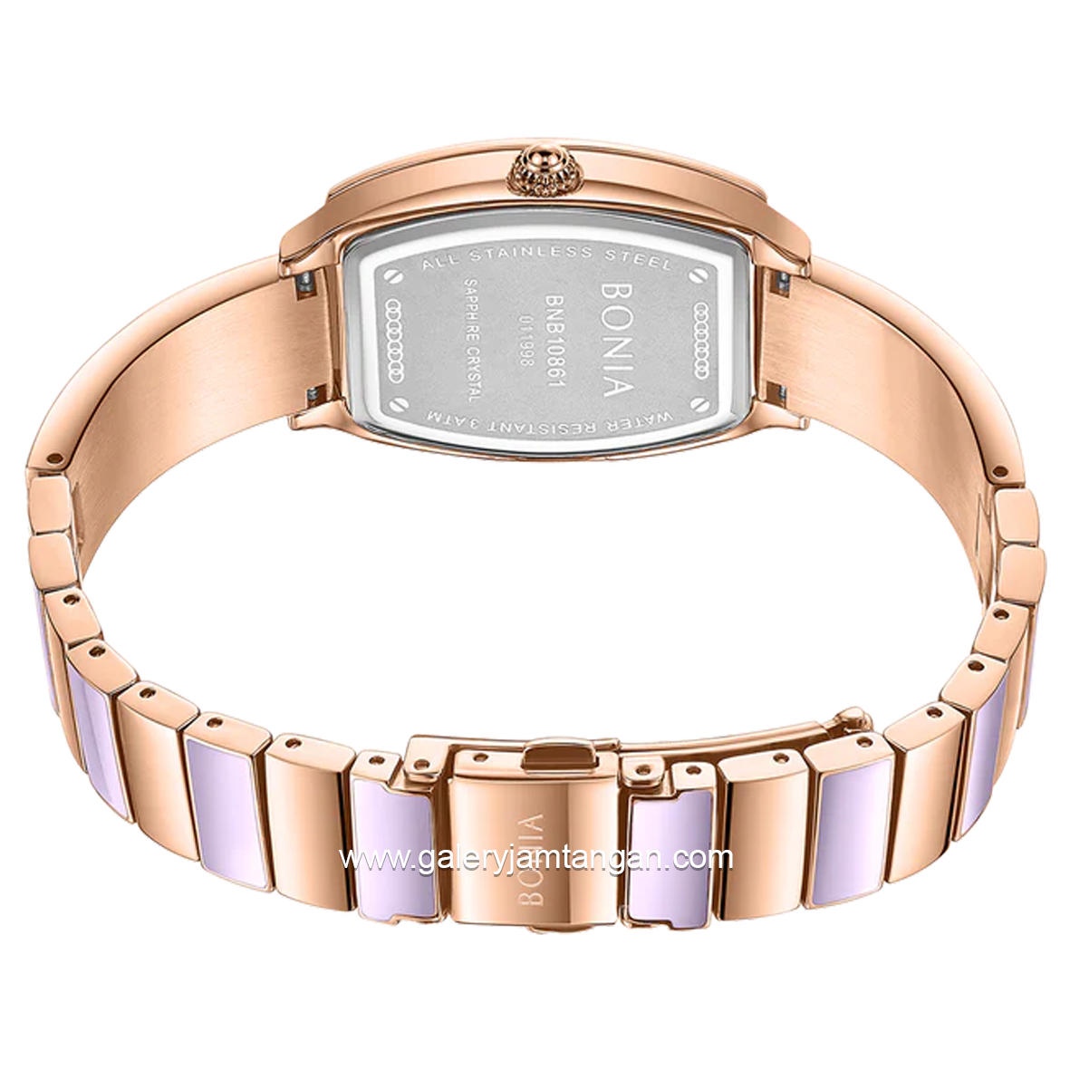 BONIA BNB10861-2507S Purple Rosegold Stainless Steel