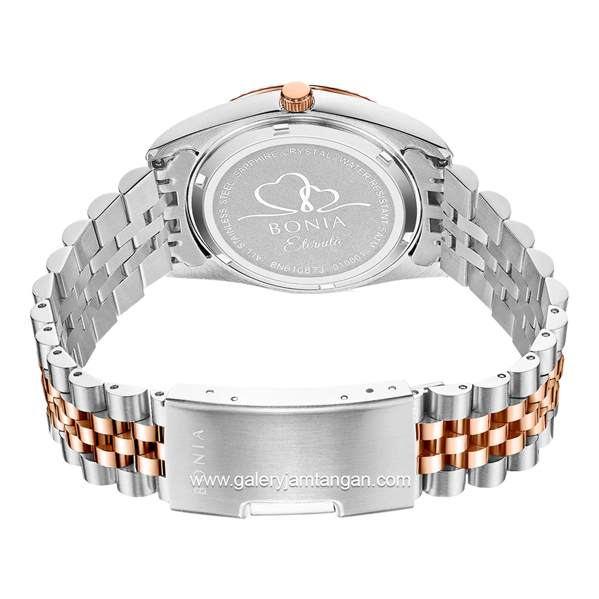 BONIA BNB10873-2687 Silver Rosegold Dial Green Stainless Steel
