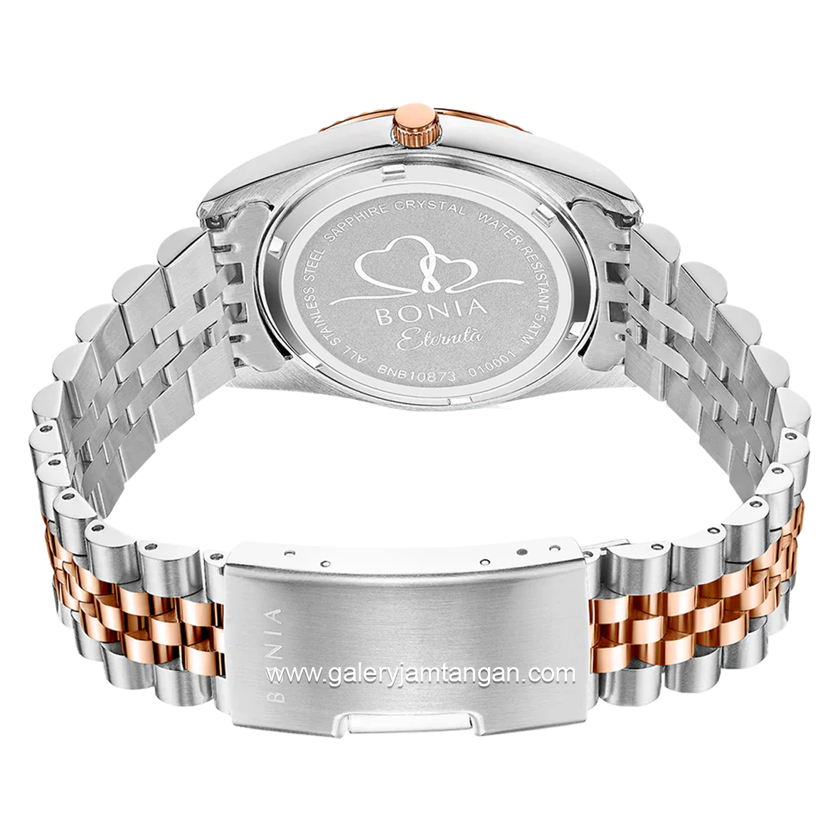 BONIA BNB10873-2697 Silver Rosegold Dial Green Stainless Steel