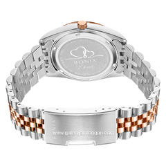 BONIA BNB10873-2697 Silver Rosegold Dial Green Stainless Steel