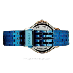 BONIA BNR169-1583 Blue Rosegold Stainless Steel Strap